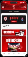 Samsunspor uygulaması ana sayfası