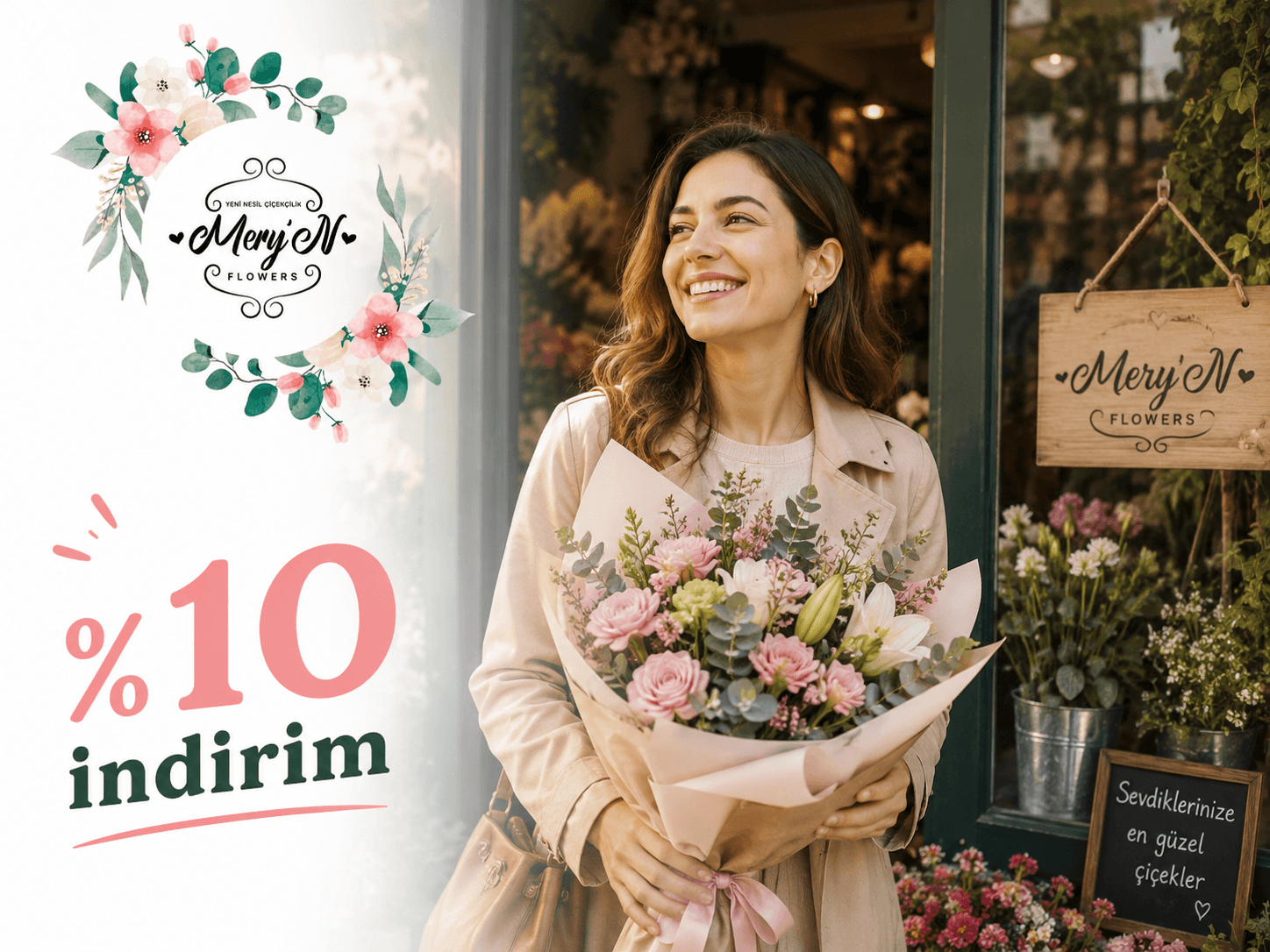 Mery’n Flowers % 15 indirim !
