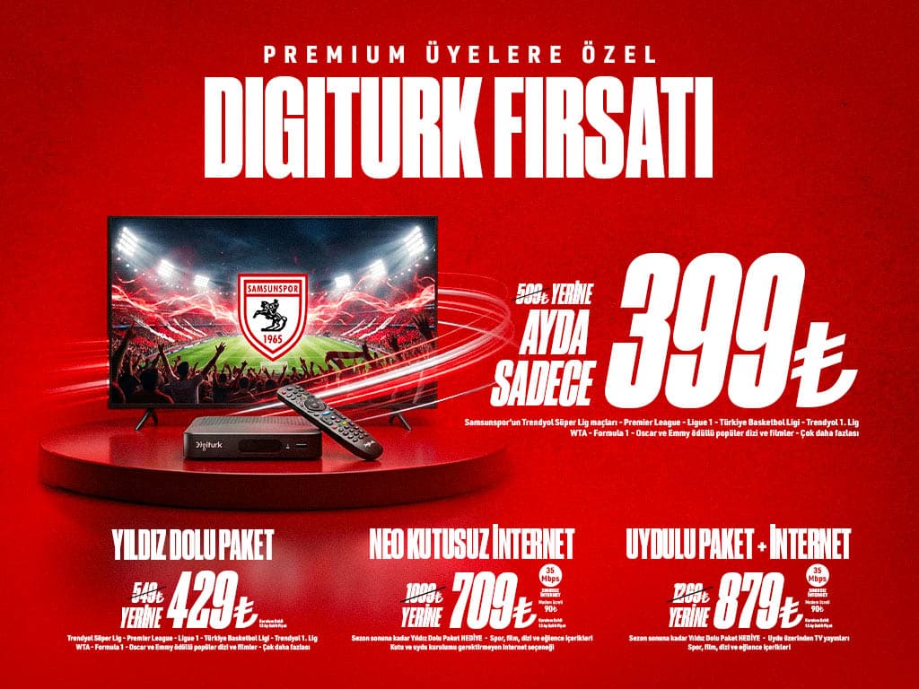  Premium Üyelere Özel Digiturk TV ve Uydu İnternet Kampanyası