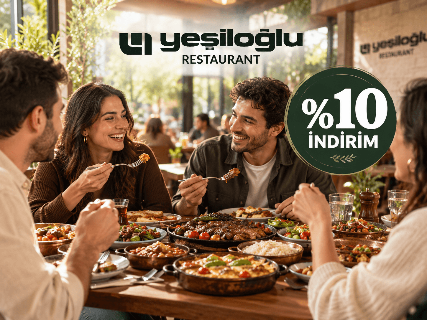 Yeşiloğlu Restoran'da %10