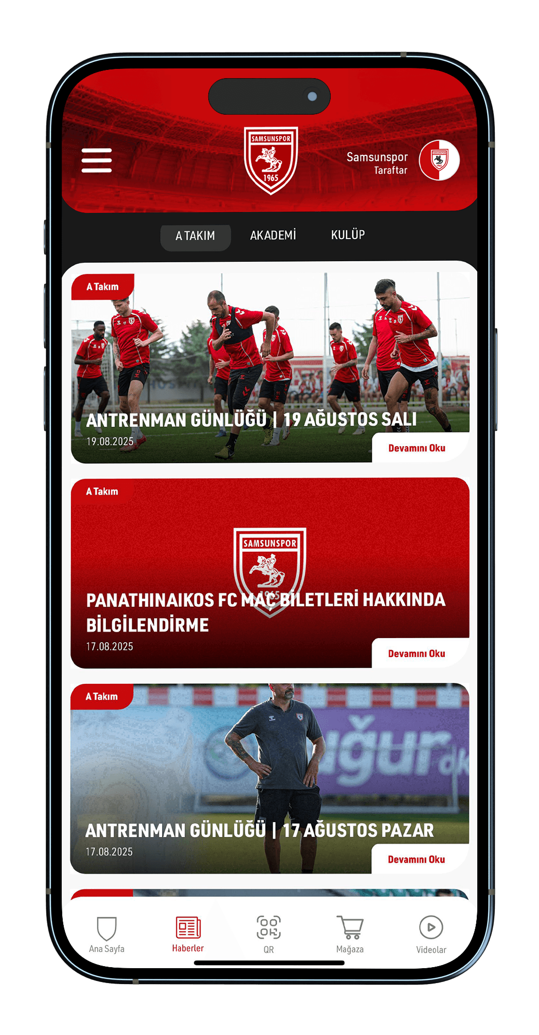 Samsunspor App Haberler